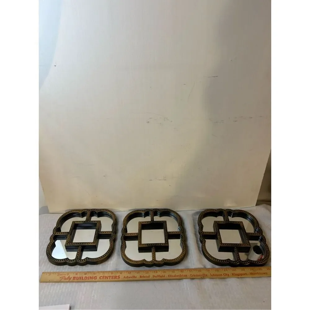 3 piece wall hanging decorative Mirror set‎ 8